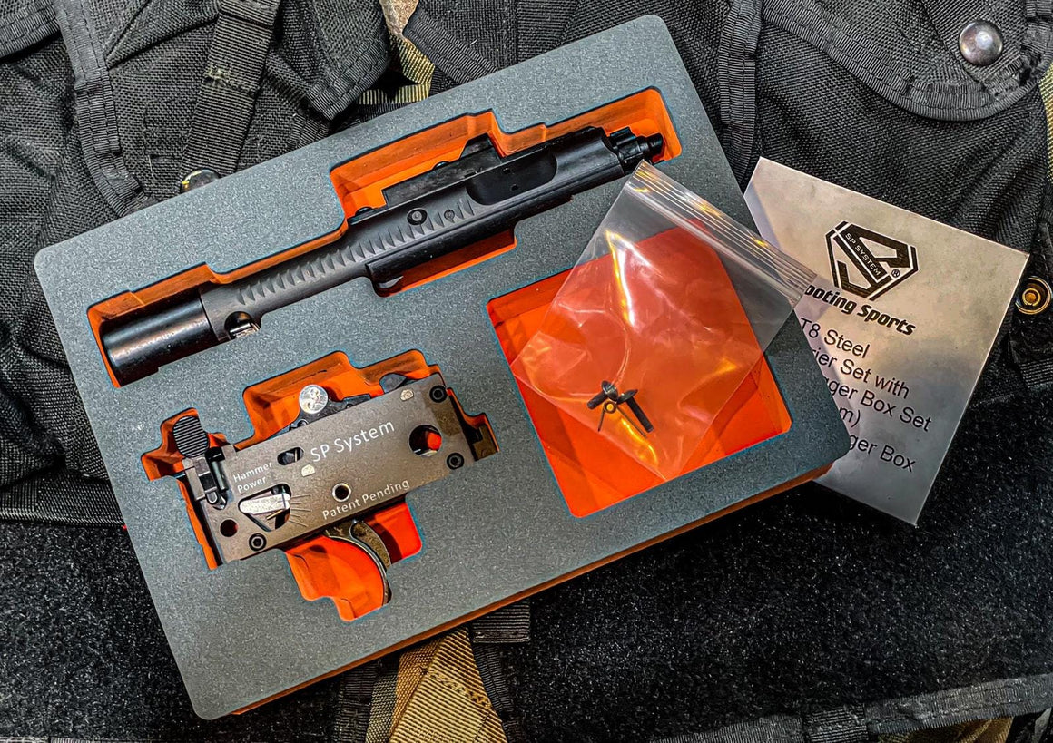 CGS SP System T8 Steel Bolt Carrier Set with Adjustable Trigger Box Set for Marui TM MWS GBB Series