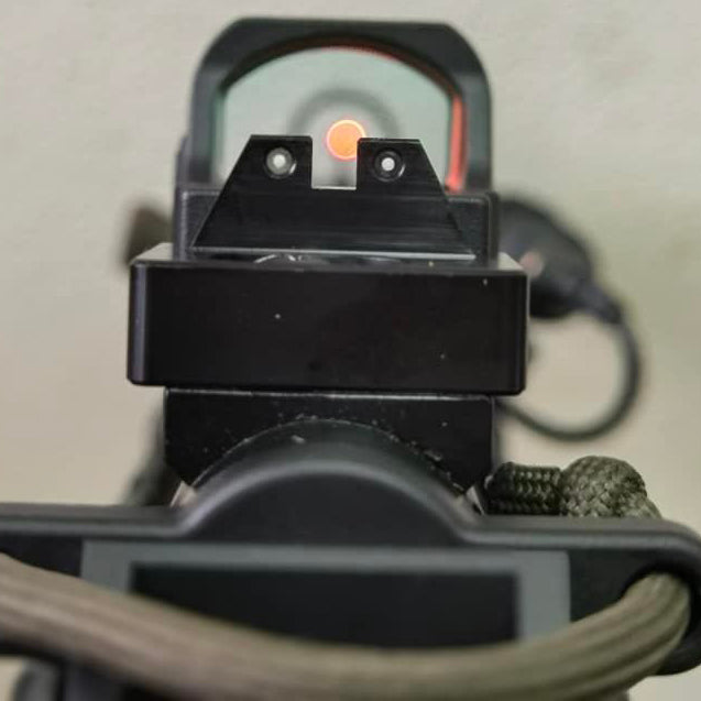 Bow Master Night Rear Sight RMR Mount For Umarex / VFC HK53 / MP5 / G3 GBB & TM MP5A5 Next Gen AEG