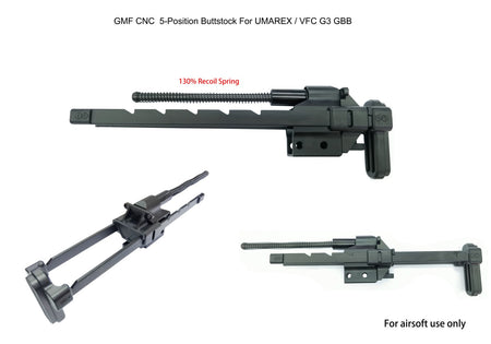 Bow Master x GMF 5 Position Buttstock for UMAREX / VFC G3 GBB Series