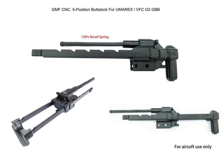 Bow Master x GMF 5 Position Buttstock for UMAREX / VFC G3 GBB Series