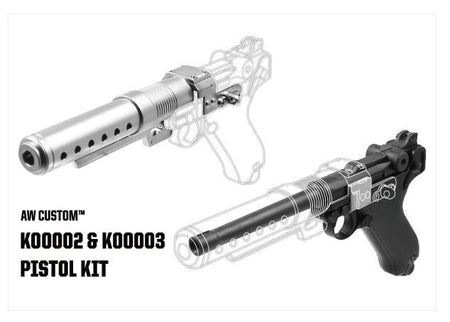 AW Custom Built Luger P08 6" Pistol with Muzzle Device ( Star War Style ) ( Limited Edition Custom ) ( K00002+K00003 )