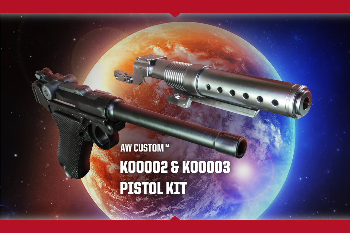 AW Custom Built Luger P08 6" Pistol with Muzzle Device ( Star War Style ) ( Limited Edition Custom ) ( K00002+K00003 )