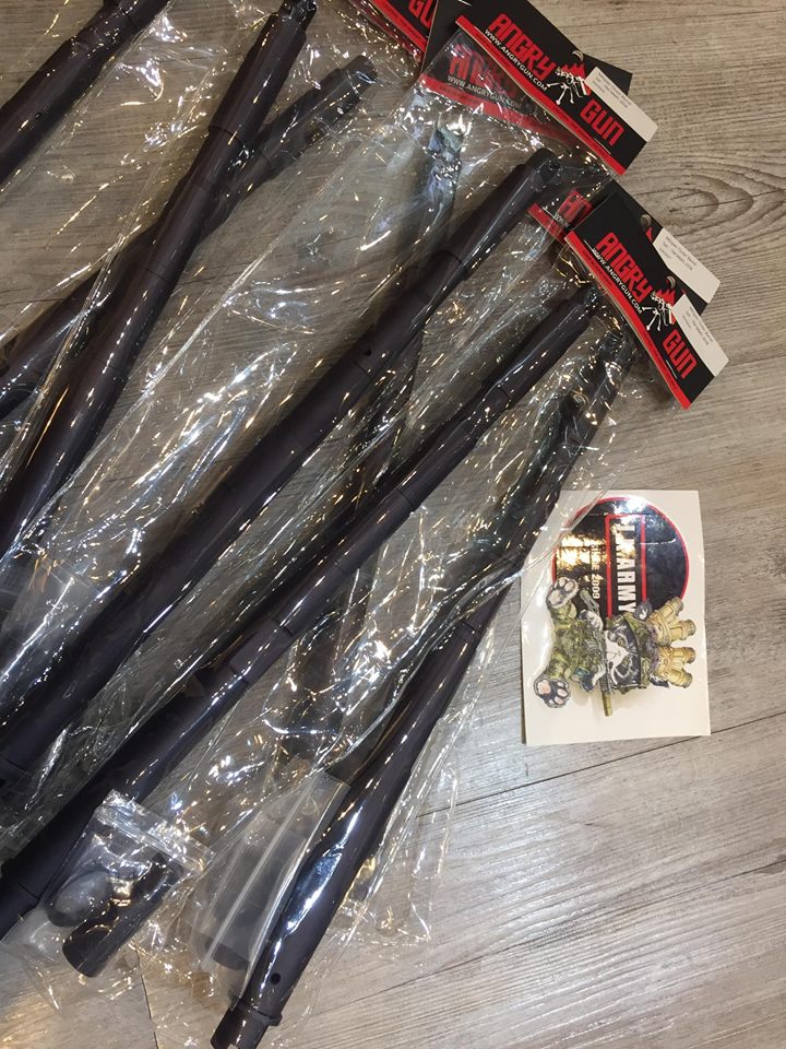 Angry Gun Milspec Outer Barrel Set for Tokyo Marui MWS GBBR ( 2018 Version )