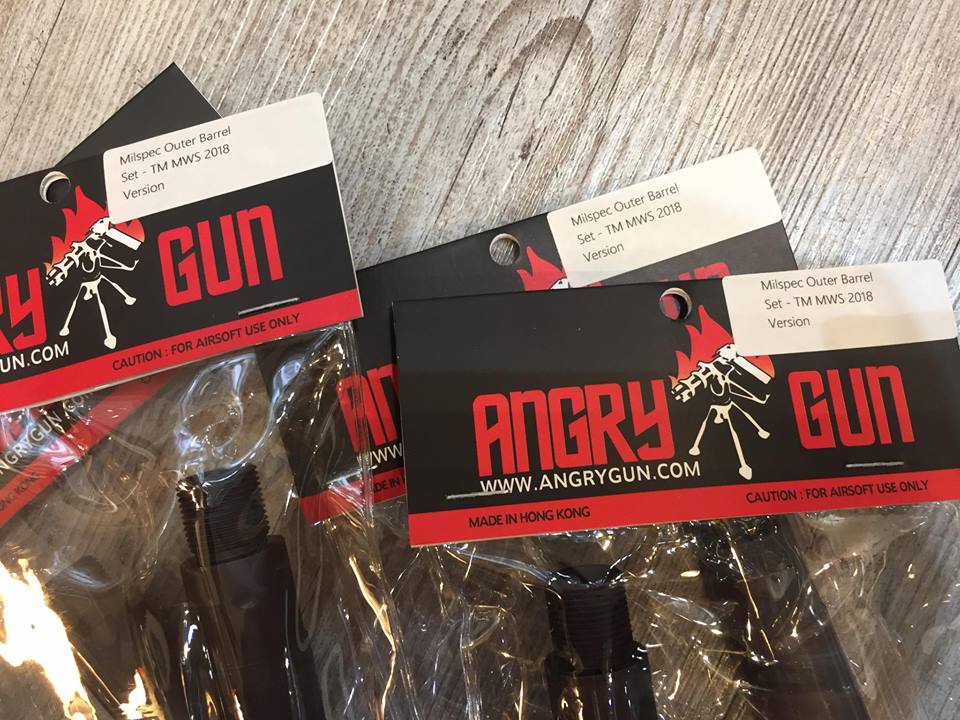 Angry Gun Milspec Outer Barrel Set for Tokyo Marui MWS GBBR ( 2018 Version )