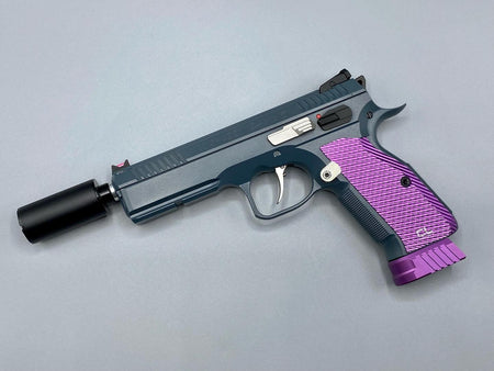 CL Project 7075 Aluminum Fixed Outer Barrel for ASG KJ CZ Shadow 2 GBBP Series ( 11mm CW Threaded )-No Threaded-Black