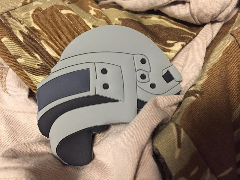 JK UNIQUE PVC Patch - PUBG Style Lv3 Helmet ( Free Shipping )