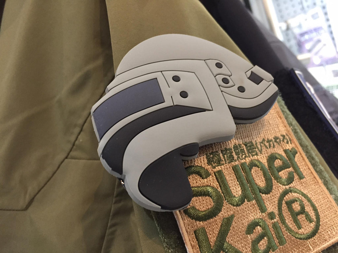 JK UNIQUE PVC Patch - PUBG Style Lv3 Helmet ( Free Shipping )