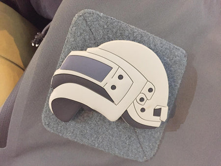 JK UNIQUE PVC Patch - PUBG Style Lv3 Helmet ( Free Shipping )