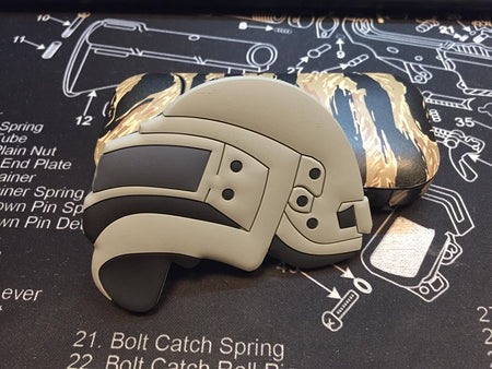 JK UNIQUE PVC Patch - PUBG Style Lv3 Helmet ( Free Shipping )