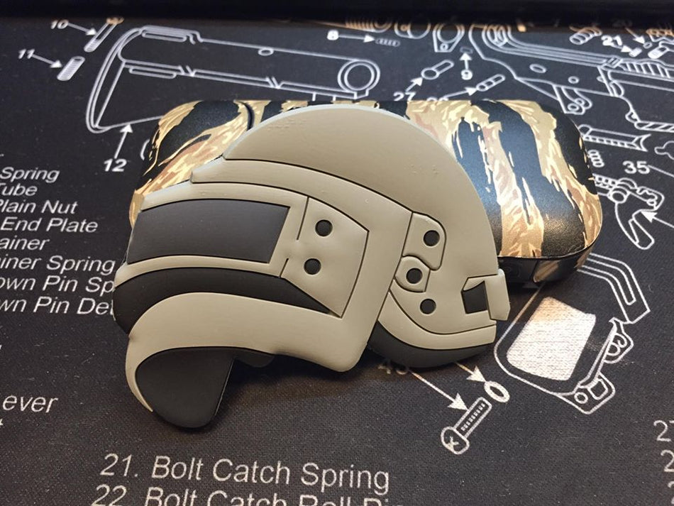 JK UNIQUE PVC Patch - PUBG Style Lv3 Helmet ( Free Shipping )