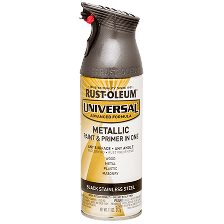 Rust-Oleum Universal Premium Metallic Spray Paint Can [ HK LOCAL ONLY ]-Black Stainless Steel