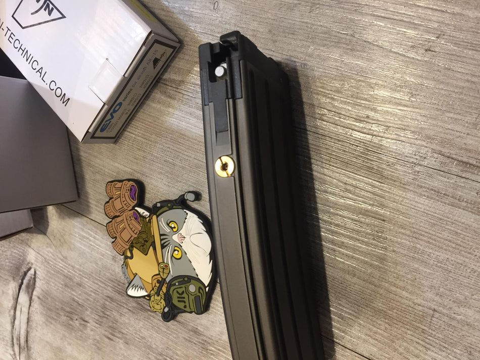 ProWin EVO Series Tokyo Marui M4 / AR MWS GBB Gas Magazine 55Rds ( 30Rd 5.56 Style Black Grey )