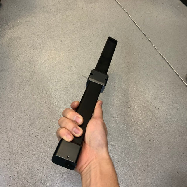 Prowin Twin Extension Magazine 112Rds for Marui TM G Model GBB Pistol Series ( Hermetic Type )-Grey