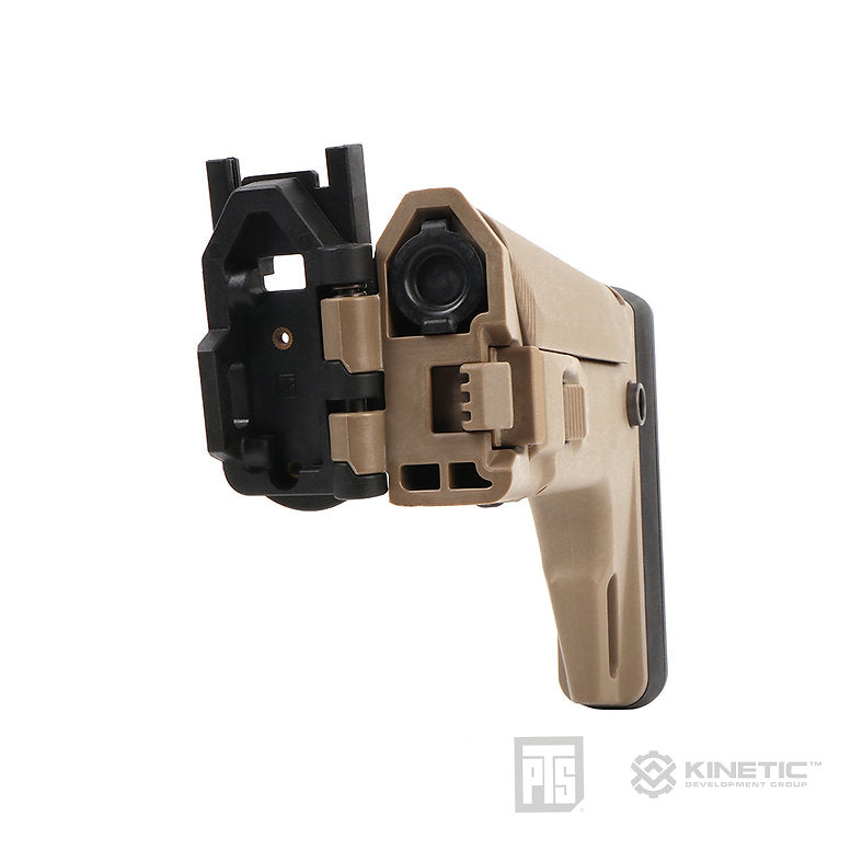 PTS Kinetic SCAR Adapter Stock Kit w/ Butt Stock for VFC SCAR ( Black / DE )-Dark Earth ( DE )
