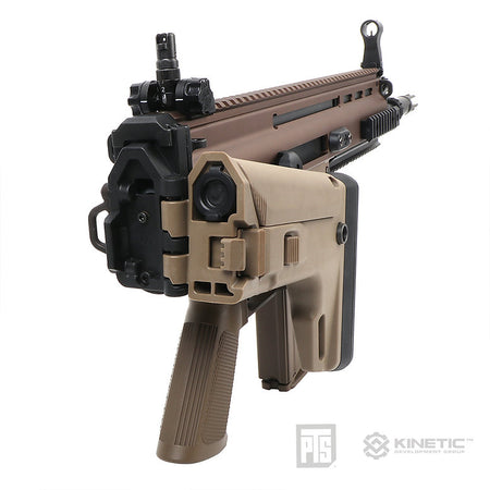 PTS Kinetic SCAR Adapter Stock Kit w/ Butt Stock for VFC SCAR ( Black / DE )-Dark Earth ( DE )