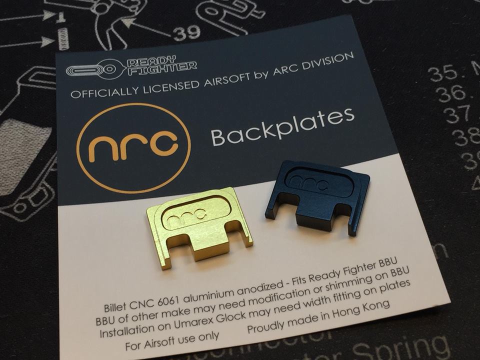 Ready Fighter ARC Division Back Plates for TM G Model ( ARC Division Officially Licensed )-Gold