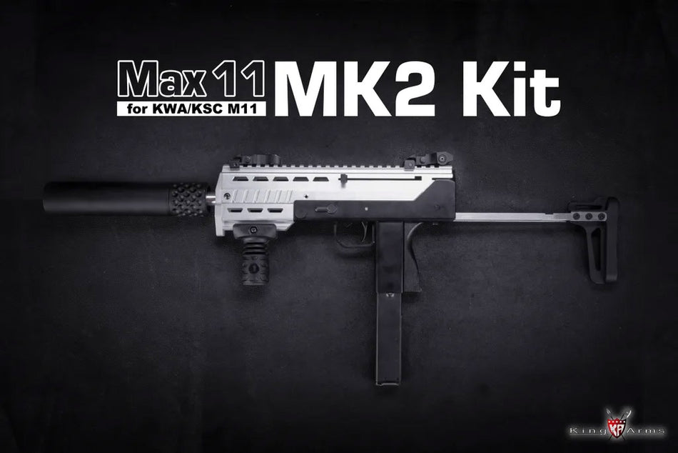 King Arms Max 11 MK2 Kit for KWA / KSC M11A4 M11 GBB ( Black )
