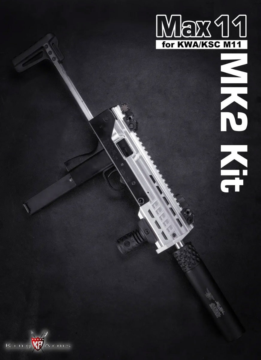 King Arms Max 11 MK2 Kit for KWA / KSC M11A4 M11 GBB ( Black )