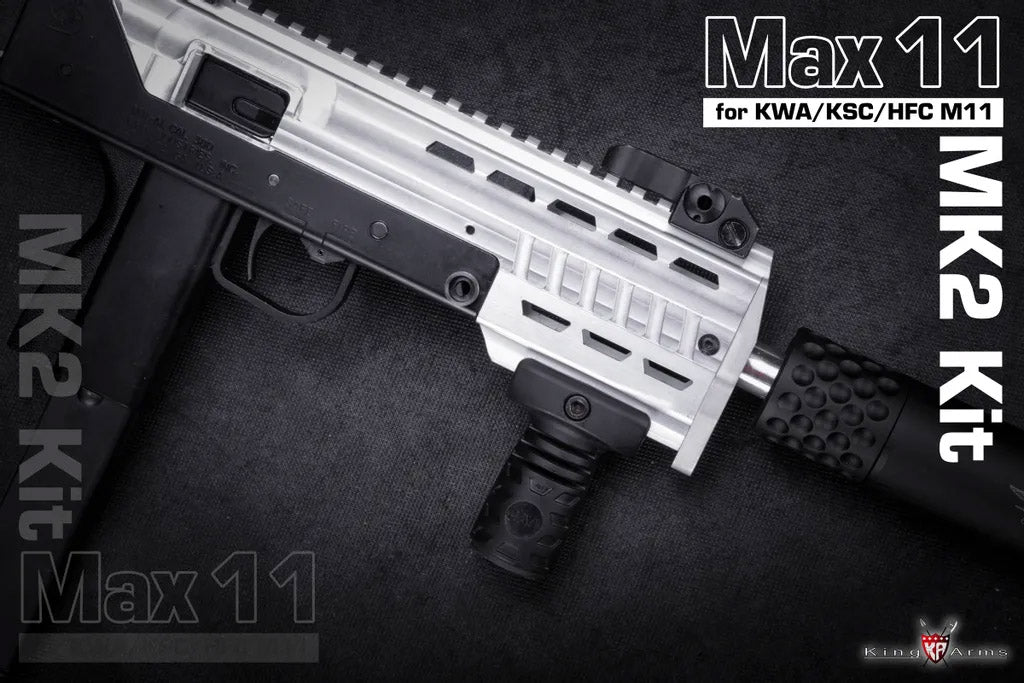 King Arms Max 11 MK2 Kit for KWA / KSC M11A4 M11 GBB ( Black )
