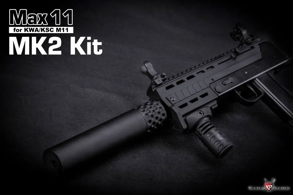 King Arms Max 11 MK2 Kit for KWA / KSC M11A4 M11 GBB ( Black )