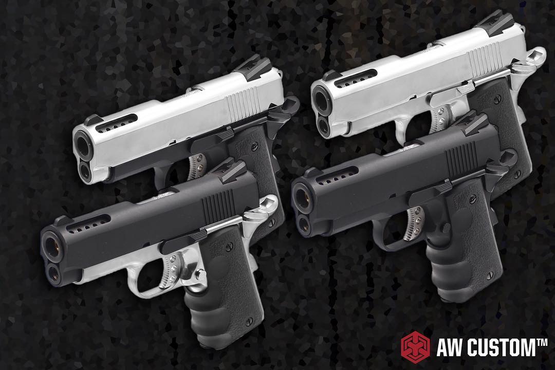 AW Custom™ NE1003 V10 1911 BK Frame GBB Airsoft Pistol ( 2-Tone )