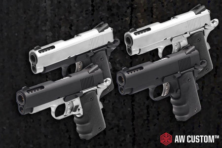 AW Custom™ NE1003 V10 1911 BK Frame GBB Airsoft Pistol ( 2-Tone )