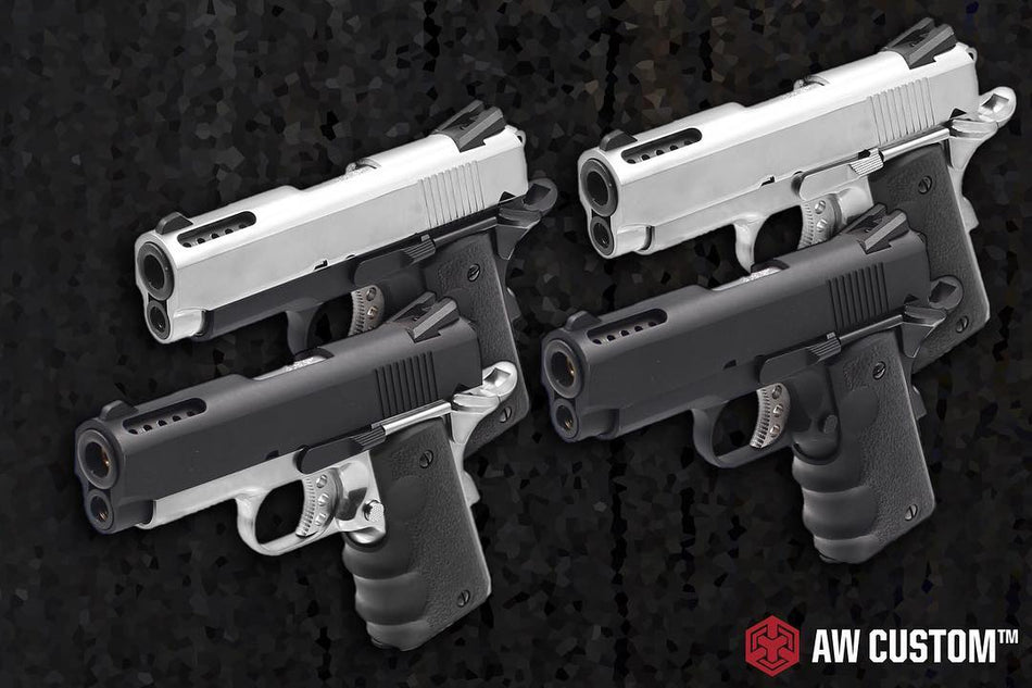 AW Custom™ NE1003 V10 1911 BK Frame GBB Airsoft Pistol ( 2-Tone )