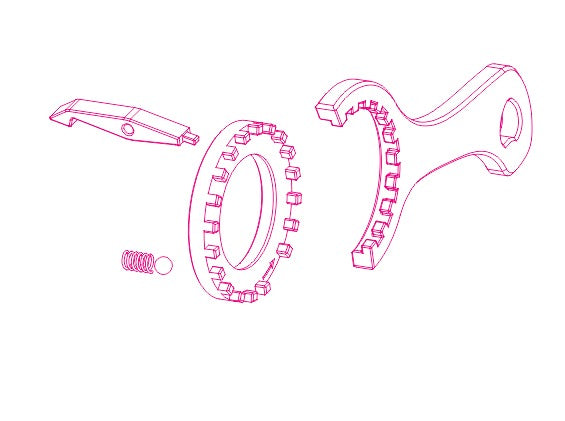 Bow Master CNC Hop Up Adjust Wheel Set for UMAREX / VFC MP5 / MP5K GBB Gen2 Series ( With Tool )