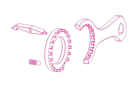 Bow Master CNC Hop Up Adjust Wheel Set for UMAREX / VFC MP5 / MP5K GBB Gen2 Series ( With Tool )