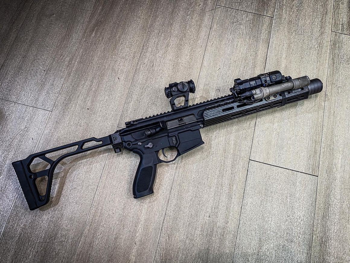 Artisan Folding Style Stock for MCX / M1913 20mm Rail ( Black )