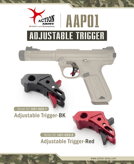Action Army AAP01 Adjustable Trigger ( Black / Red ) ( AAP-01 )-Red