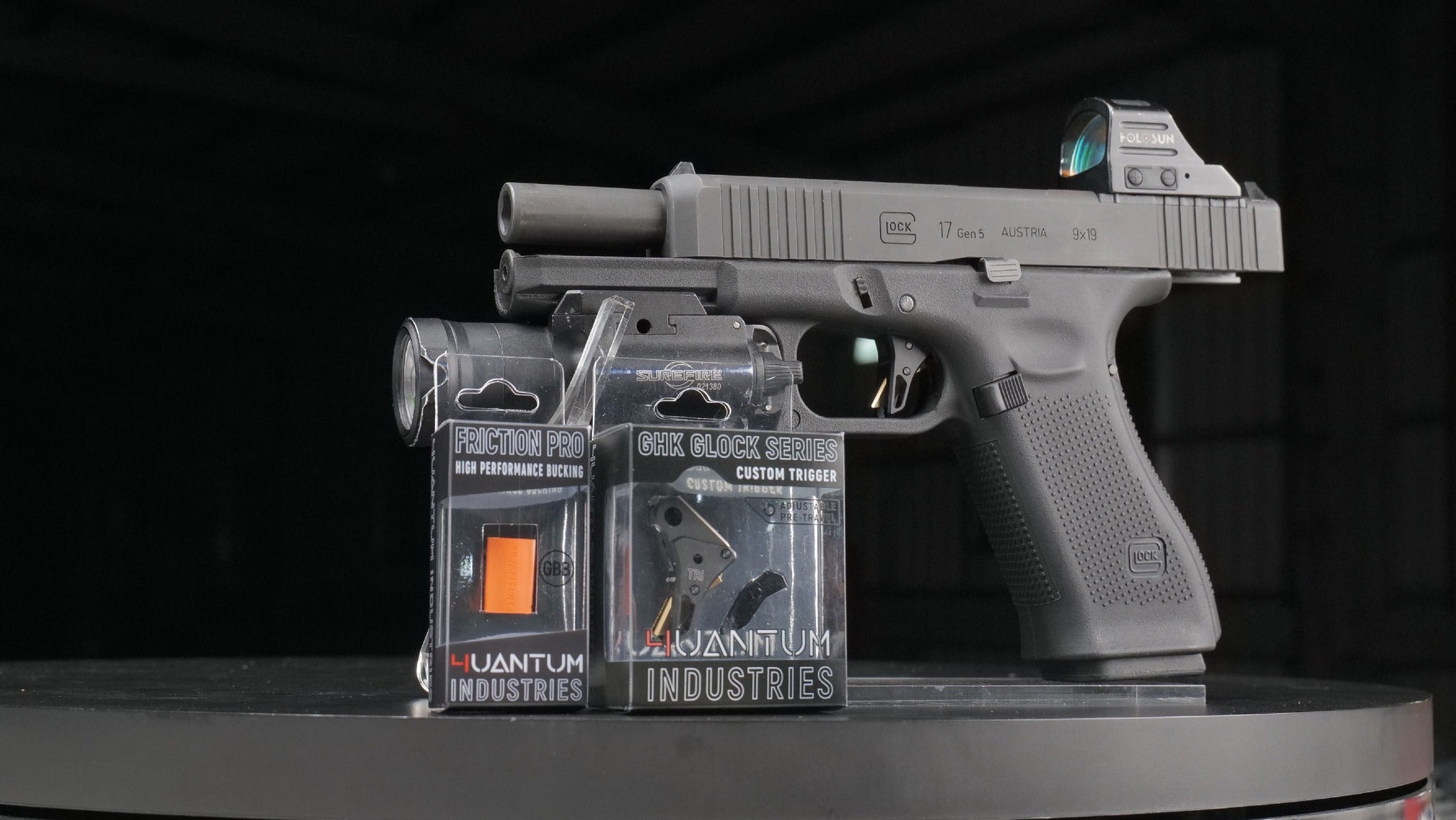 4UANTUM Performance Custom Flat Trigger For G Model Glock Series ( TM / Umarex / VFC / GHK / WE / SRC / AAP01 / TP22 )