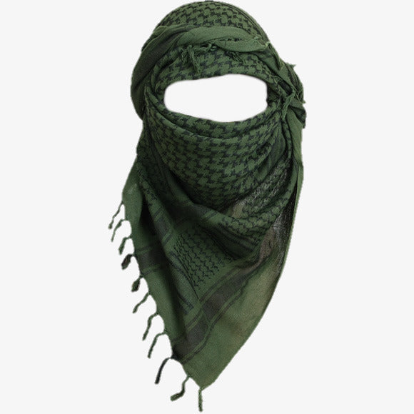 Arab Shemagh Keffiyeh Scarf ( Green Black )