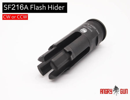 Angry Gun SF216A Style Airsoft Flash Hider 14mm-14mm Counter-Clockwise - ( 14CCW )
