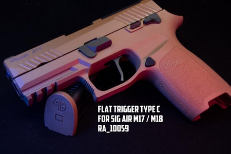 Revanchist Airsoft Flat Trigger Type C V2 For SIG AIR / VFC P320 M17 M18 GBBP