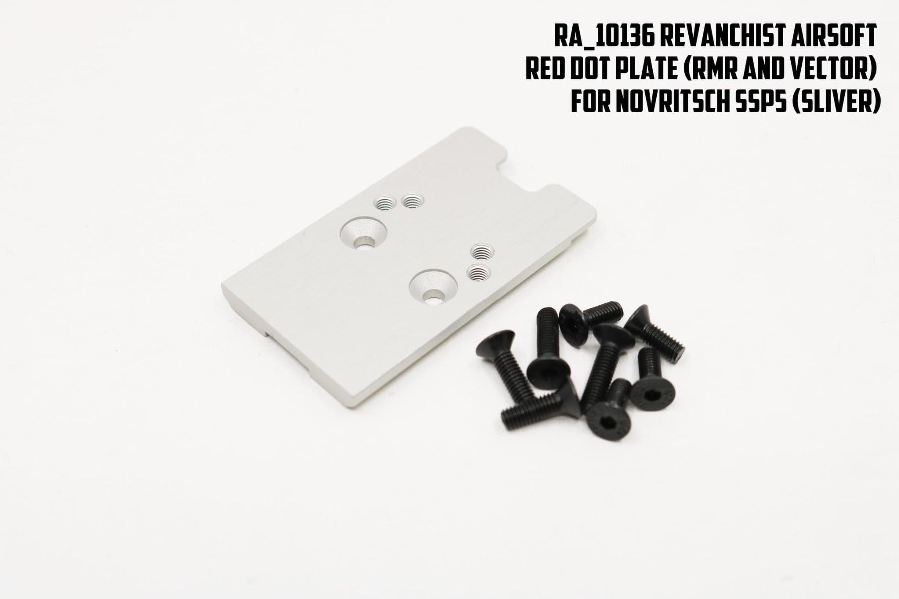 Revanchist Red Dot Sight Plate For Novritsch SSP5 GBBP  ( RMR & Vector Type )-Silver