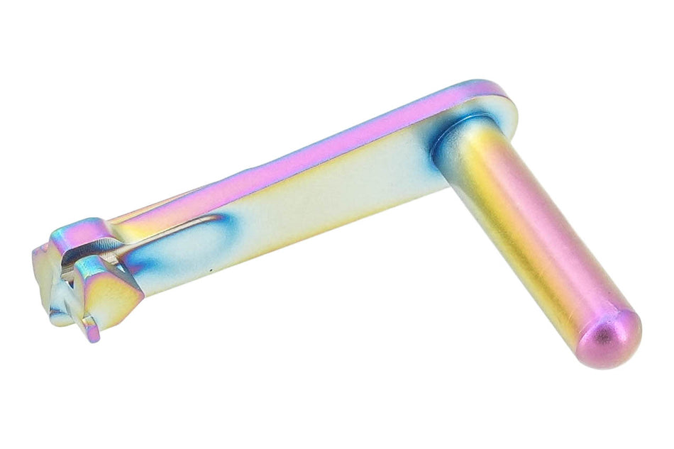 5KU Stainless Steel Slide Stop For Tokyo Marui TM Hi-Capa GBB Pistol Series ( Type 499 ) ( Rainbow )