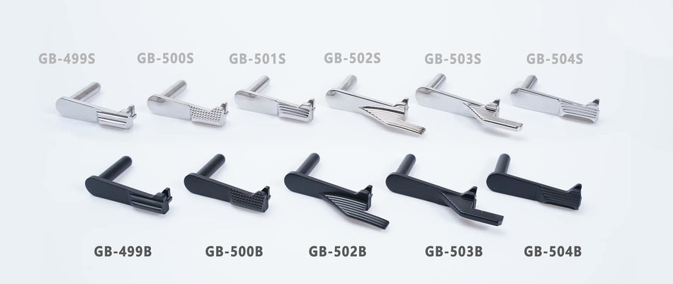 5KU Stainless Steel Slide Stop For Tokyo Marui TM Hi-Capa GBB Pistol Series ( Black )
