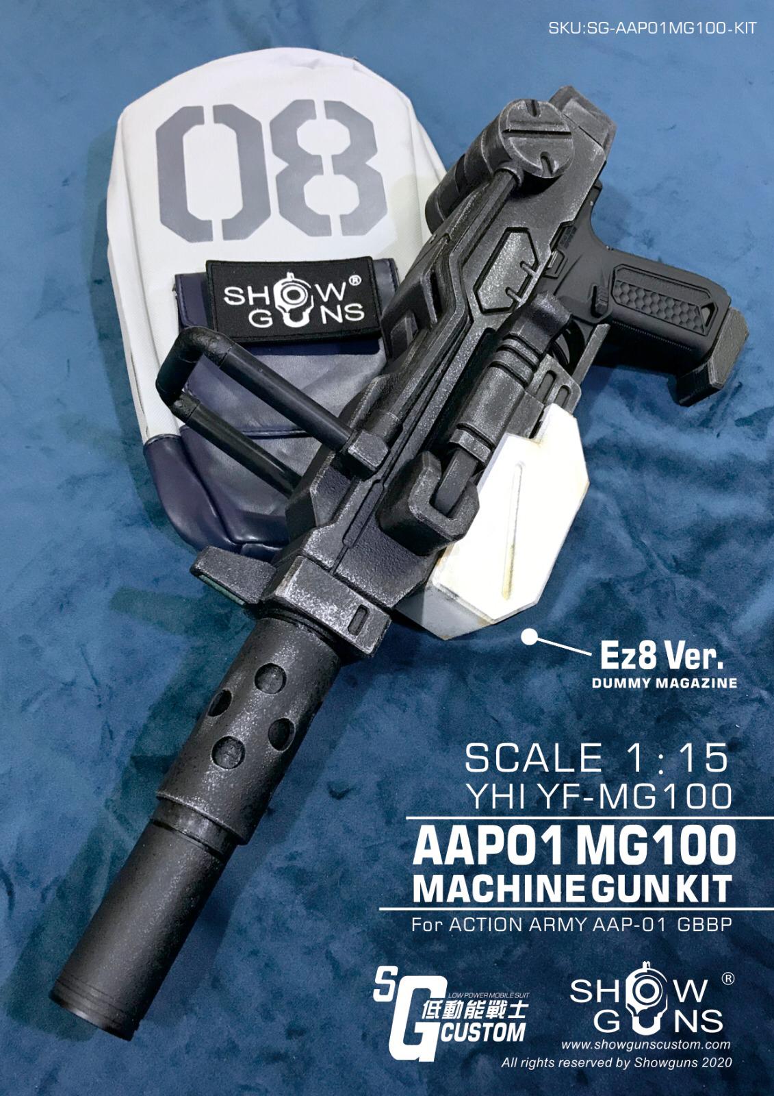 Show Guns GM 08 MS Team MG100 Style Machine Gun Kit for AAP01 GBB ( AAP-01 ) ( with Flame Effect Tracer Unit )