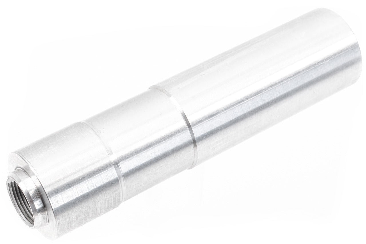 Asura DTK 4 Style Dummy Suppressor with Extened Inner Barrel for GBB / AEG AK 74U / 105 / 74 Airsoft Series ( Silver )