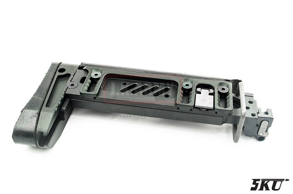 5KU PT-1 Style AK Side Folding Stock for E&L AK Airsoft ( Black )
