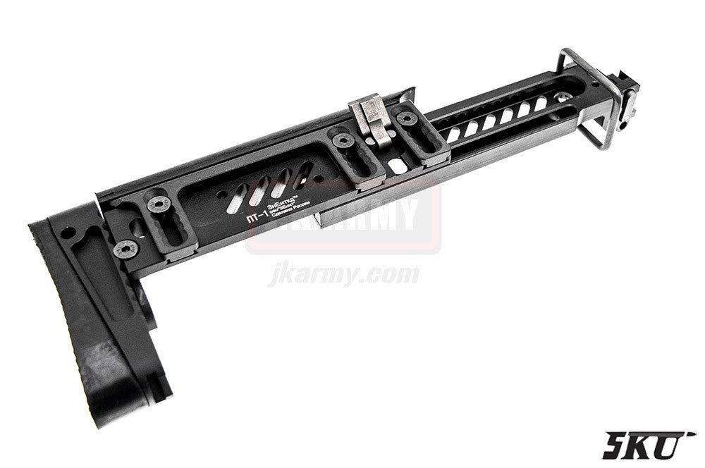 5KU PT-1 Style AK Side Folding Stock for CYMA AK ( BK )