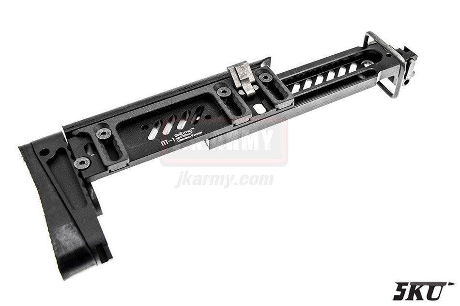 5KU PT-1 Style AK Side Folding Stock for CYMA AK ( BK )
