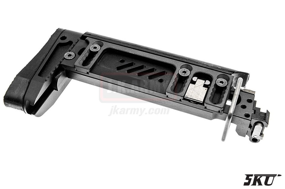 5KU PT-1 Style AK Side Folding Stock for CYMA AK ( BK )