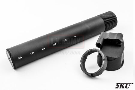 5KU Folding Stock Pipe Adapter for AK Series For E&L ( AK to M4 Adapter with Buffer Tube ) ( Black )