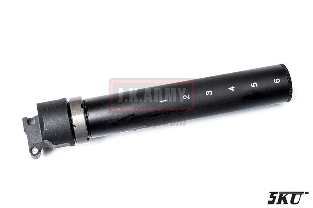 5KU Folding Stock Pipe Adapter for AK Series For CYMA / LCT / GHK ( AK to M4 Adapter with Buffer Tube ) ( Black )