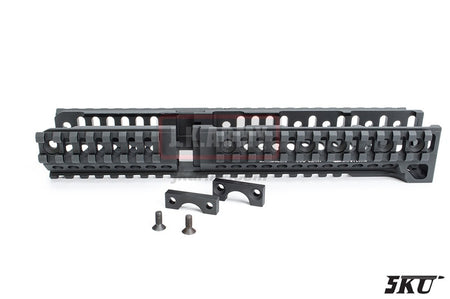 5KU B-30 Long Lower Rail Handguard for AK Series Rifle ( BK )