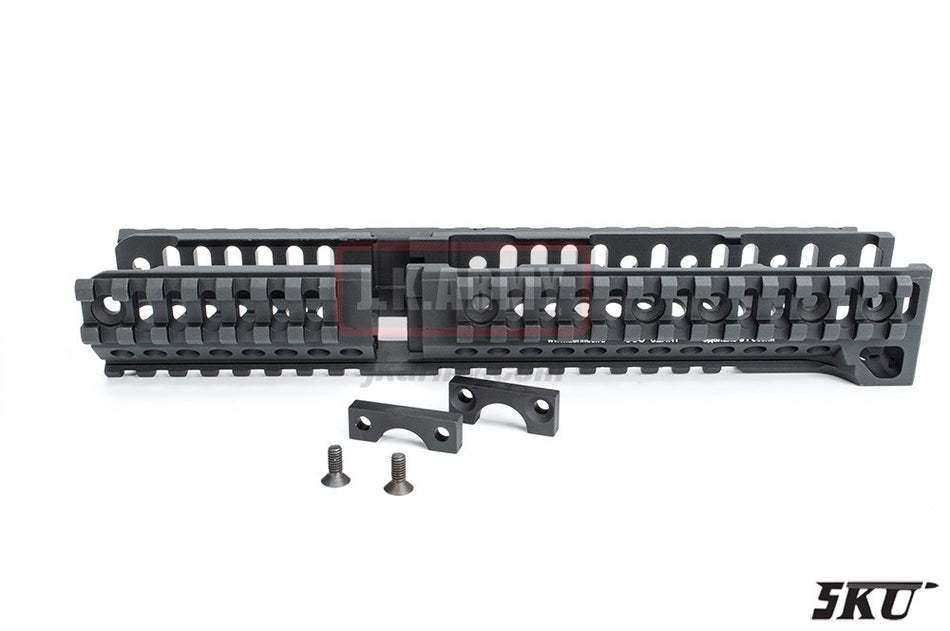 5KU B-30 Long Lower Rail Handguard for AK Series Rifle ( BK )