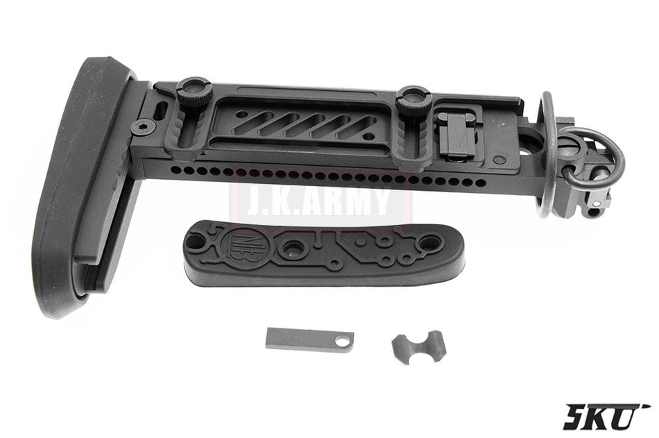 5KU PT-1 Style AK Side Folding Stock for CYMA LCT GHK AK Gen2 ( Black )