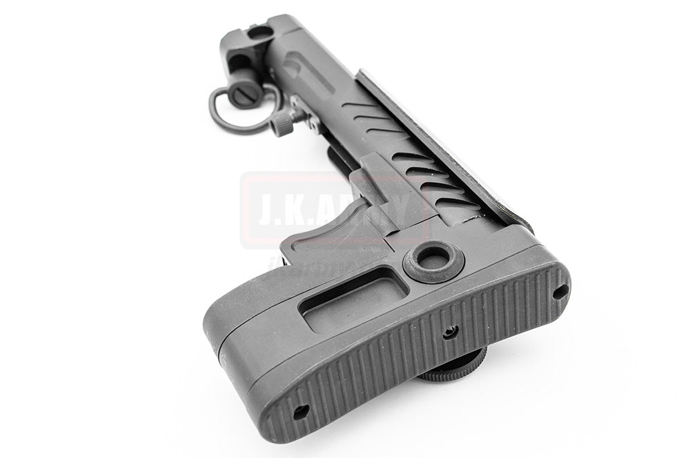 5KU PT-3 AK Telescopic Side Foldable Buttstock Stock for E&L AK Series ( Black / Tan )-Tan